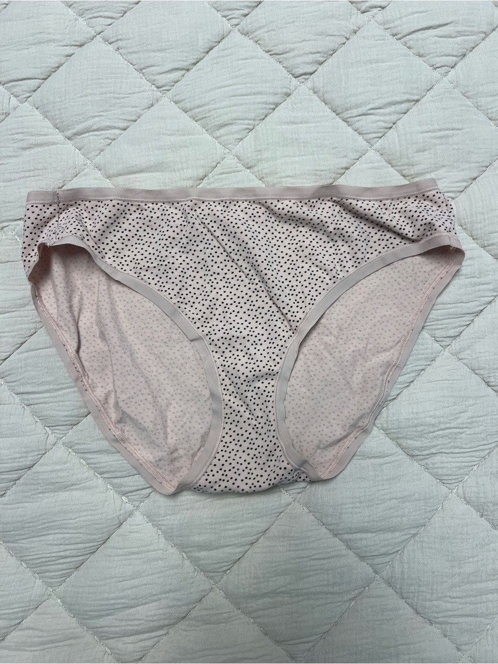 Amazon Essentials Light Pink Polka Dot Cotton Bikini Briefs